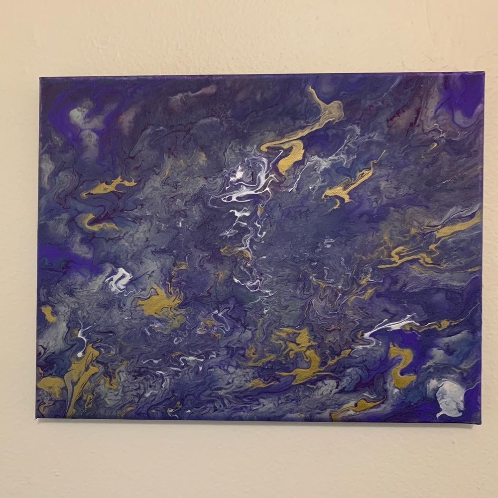 Acrylic pour wall art